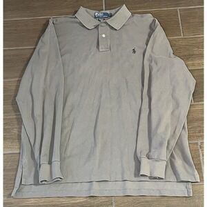 Ralph Lauren Polo Men's Shirt Classic Fit Size XL Brown Long Sleeve
